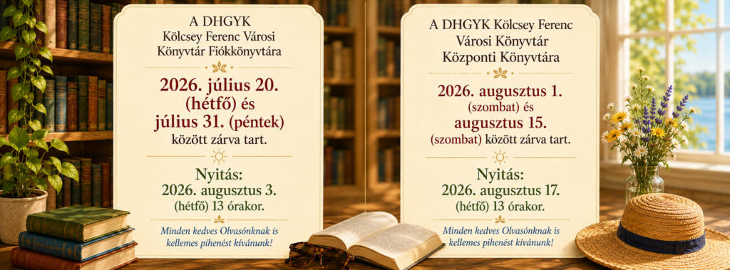 könyvtári nyitvatartás